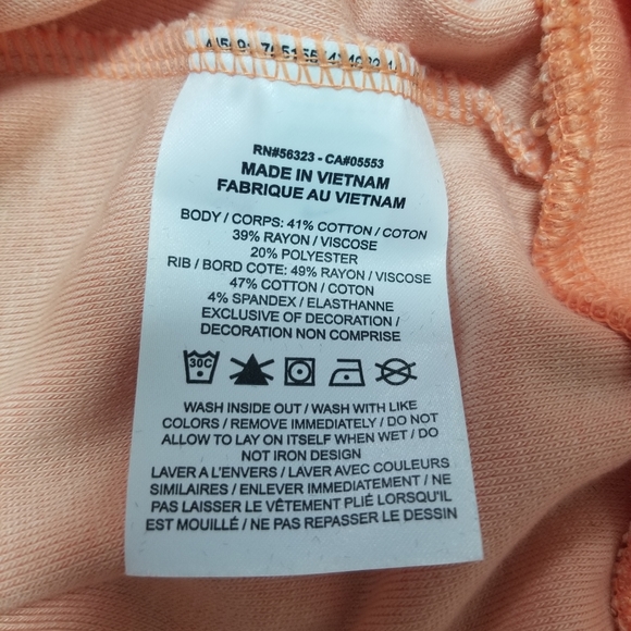 Nike Orange Terry Cloth Cropped Sweater, Women's Size S, Out of Stock - Picture 5 of 10